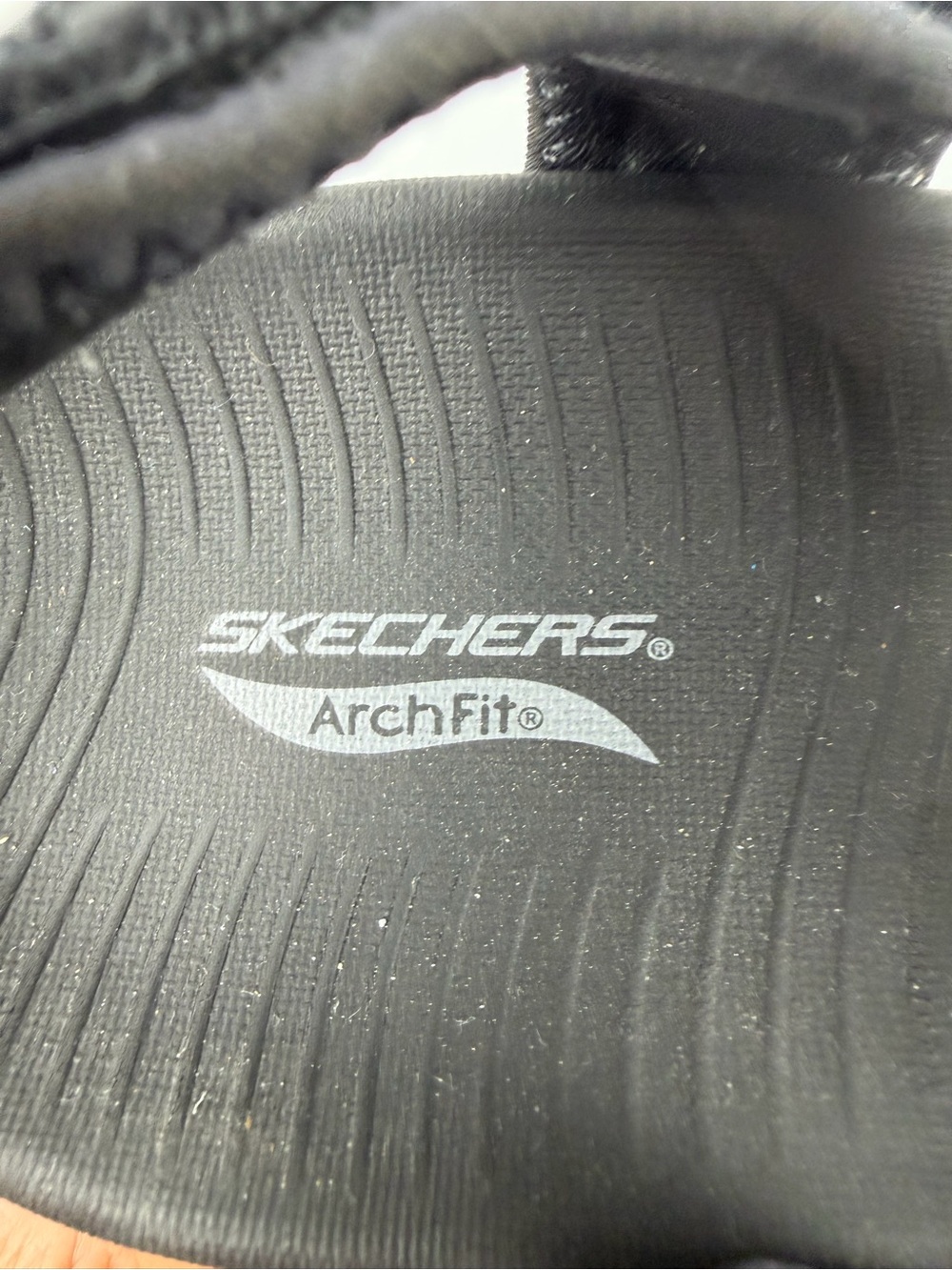 Skechers GO WALK Arch Fit sandal black adjustable hook-and-loop straps size 8 - Picture 12 of 13